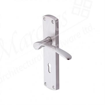 Diplomat Lever Handle on Backplate - Satin Nickel