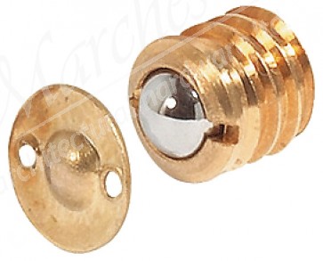 9mmø Twist Fit Ball Catch - Brass Plated