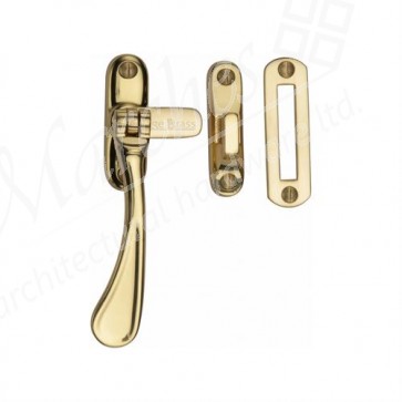 Victorian Casement Fastener - Polished Brass