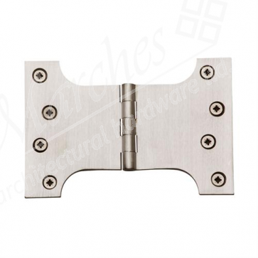 Parliament Hinges 4" x 4" x 6" Satin Nickel (PR)