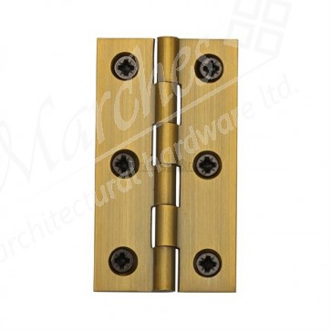 Brass Butt Hinges 3" x 1 5/8" - Antique Brass (PR)