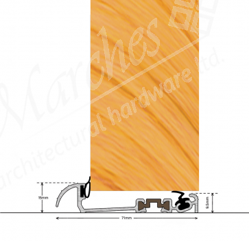 Exitex Macclex 15/56 Thermal Break Threshold 1000mm -  Aluminium