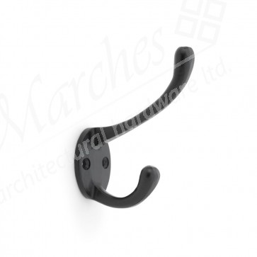 Victorian Hat & Coat Hook - Black 