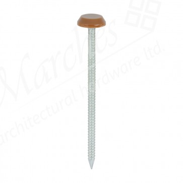 65mm Polymer Head Nails Brown Large Head (100)