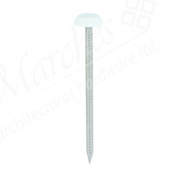 65mm Polymer Head Nails White Large Head (100)