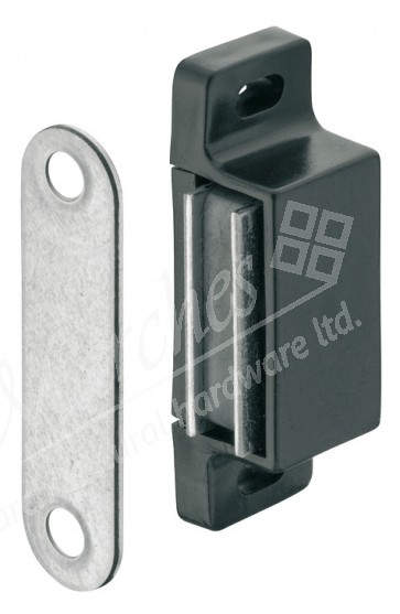Magnetic Catch 4-5kg Pull - Black