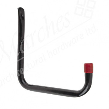 195 x 180 x 200mm Single Tubular Hook - Black