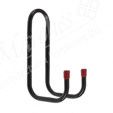 205 x 70 x 120mm Tubular Double Hook - Black