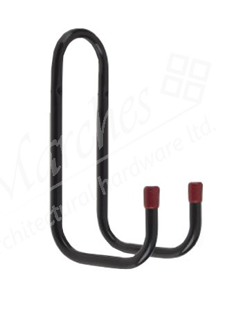 Double Tubular Hook 160 x 80 x 70mm - Steel Black 