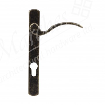 Scroll Euro Espag Handles (92mm Centres) Right Handed - Antique Bronze