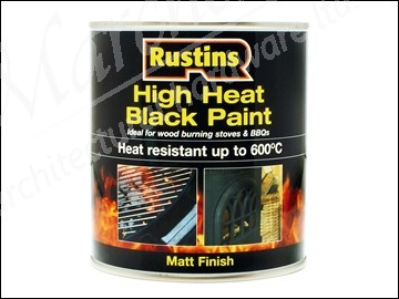 Rustins High Heat Paint 600°C Black