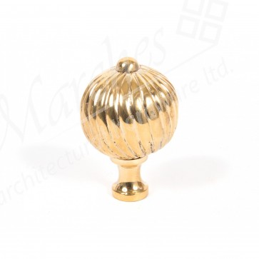 Spiral Cabinet Knob - Brass