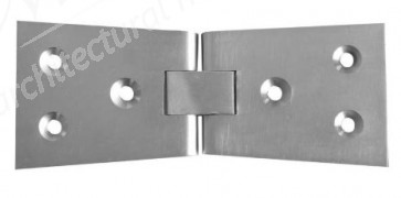 Counter Flap Hinge 102 x 40mm x 2mm (pair) - Satin Chrome 