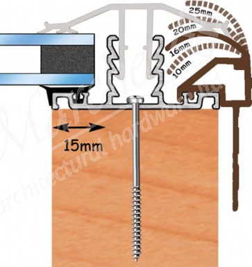 Capex Snap Down Gable End 10-25mm 2m - Brown