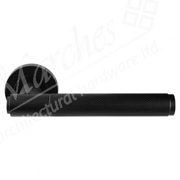 Carlisle Syntax Lever on Round Rose - Matt Black