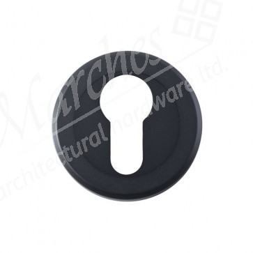 Serozzetta Euro Profile Escutcheon - Matt Black