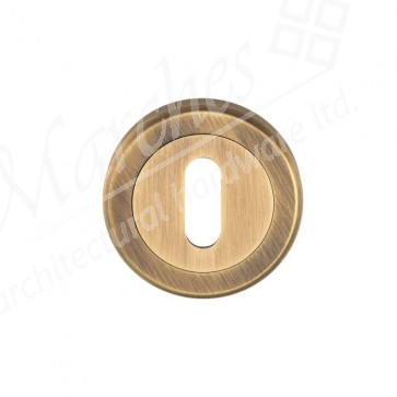 Serozzetta Standard Profile Escutcheon - Antique Brass