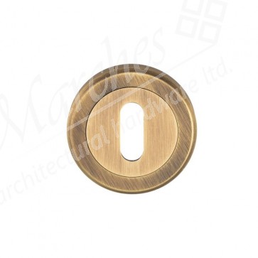 Serozzetta Standard Profile Escutcheon - Antique Brass