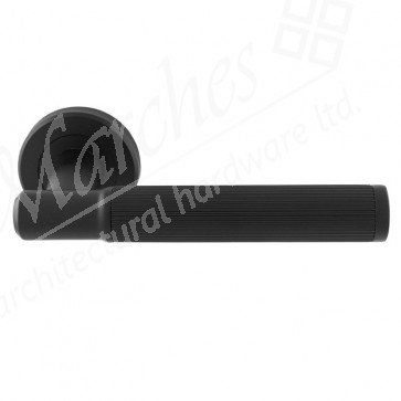 Carlisle Serozzetta Image Lines Lever on Round Rose - Matt Black