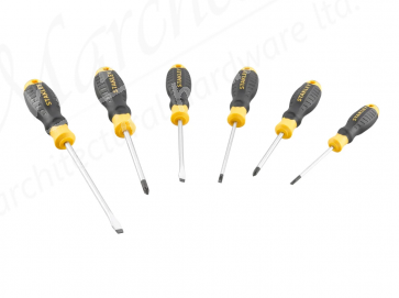 Stanley Cushion Grip 6 Piece Screwdriver Set