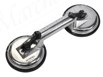 Double Pad Aluminium Pro Glass Suction Lifter 120mm Pads (110kg)