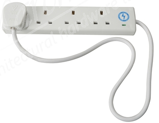 Trailing Socket 240 Volt Anti-Surge 4 Way Socket 13 Amp 2 Metre