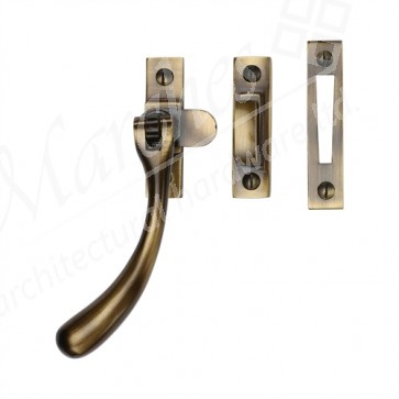 Bulb End Casement Fastener - Antique Brass