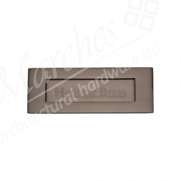 Letter Plate 254mm x 79mm - Matt Bronze