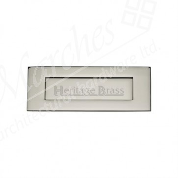Letter Plate 254mm x 79mm - Polished Nickel