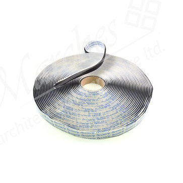 Butyl Flexistrip Glazing Strip 15x2.5 30m Roll - Black