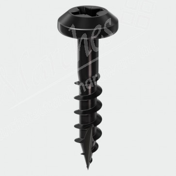 6 x 40mm Rainwater Screws Black (200)