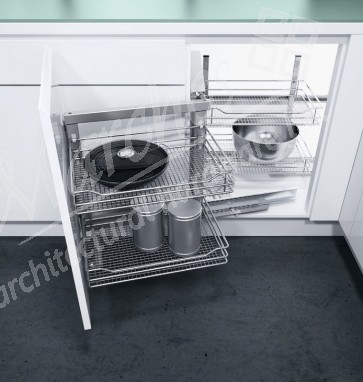 WariCorner 900mm RH Mesh Basket
