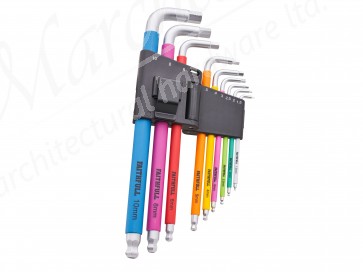 Faithfull Colour Coded Hex Key Set