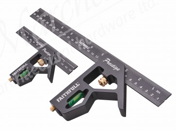 Faithfull 150mm (6") & 300mm (12") Combination Square Set