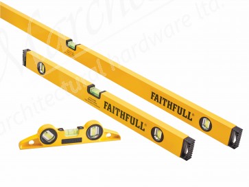 Faithfull 3 Piece Level Set (240mm, 600mm & 1200mm)