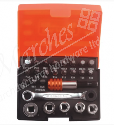 Bahco 26 Piece ¼" Ratchet Socket Set