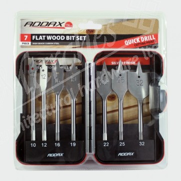 6 Piece Flat Wood Bit Set