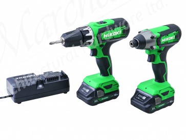 Hikoki 18V Combi & Impact Drill Twin Pack