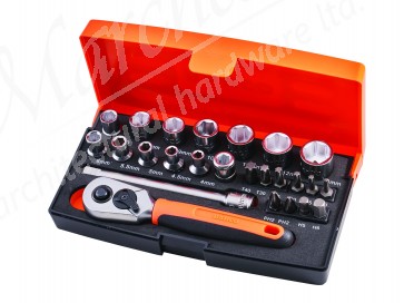 Bahco 1/4In 25 Piece Drive Socket Set