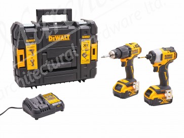DeWalt 18V Combi Drill & Impact Driver with 2 X 5Ah Li-ion Batteries            