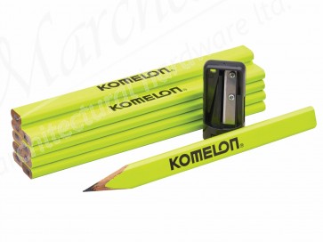 Komelon Carpenters Pencils & Sharpener Set