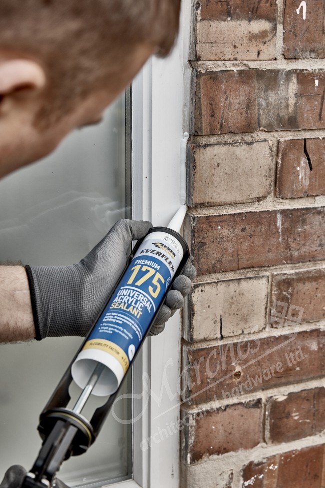 Everbuild Acrylic Paintable Sealant White 380ml Sealants Silicones