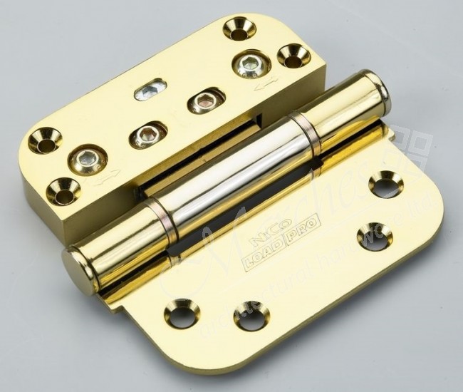 3D Adjustable Door Hinge (Each) Polished Brass Butt Hinges Hinges