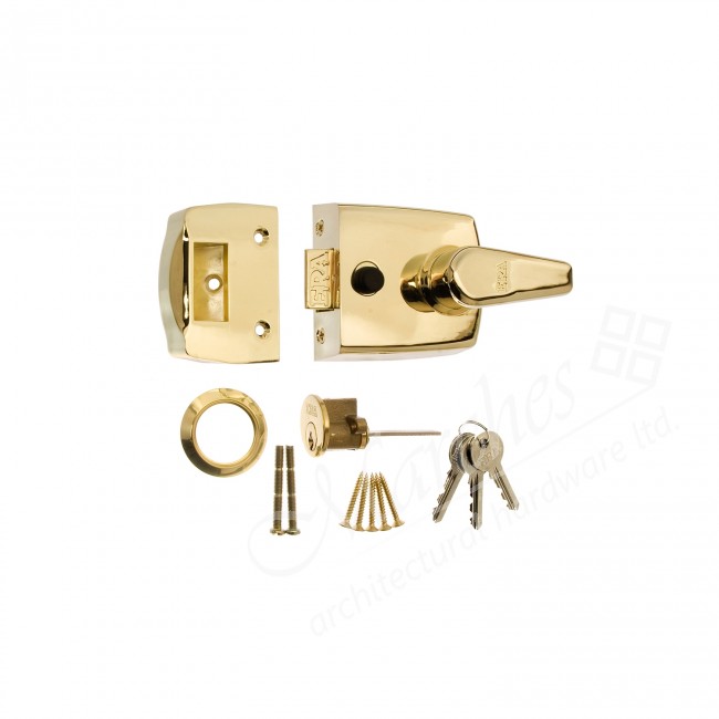 ERA 60mm Night Latch Brass Case & Cylinder Night Latches & Rim