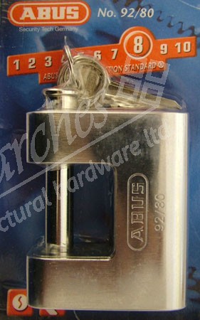 Abus Shutter Lock 92/80 - Padlocks, Hasp & Staple - Locks & Security ...