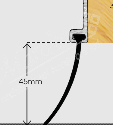 Exitex 3m Replacement Seal For Garex Gifs Garin Etc Replacement Seals Accessories Weatherbars Door Surrounds Thresholds Weatherbars Marches Architectural Ironmongery