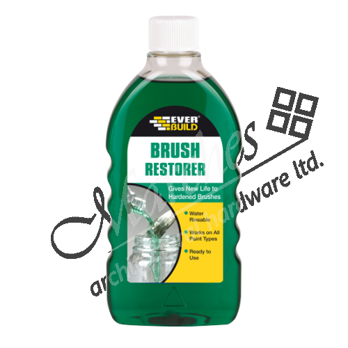 Everbuild Brush Restorer 500ml Safety, Cleaning & Packing