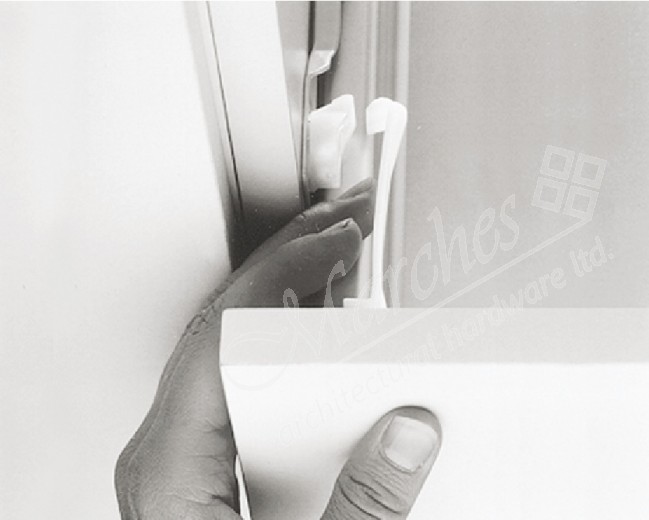 White Child Safety Drawer Catch Catches Locks & Catches