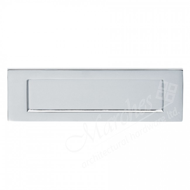 Satin Chrome Plain Letter Plate 257 x 80mm Letter Plates & Tidies
