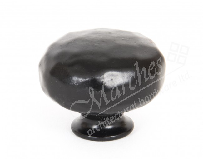 Hammered Knob Black Handmade Knobs Knobs